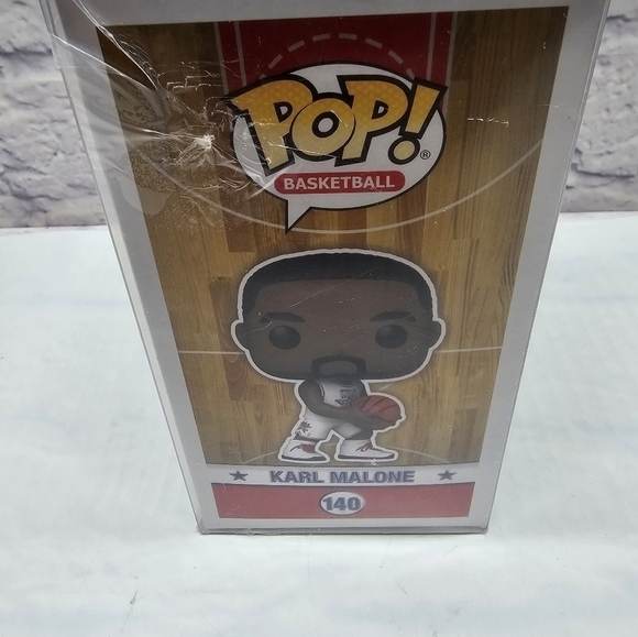 Karl Malone SIGNED FUNKO Pop #140 COA NBA All-Stars Edition Protective Case - Picture 11 of 12